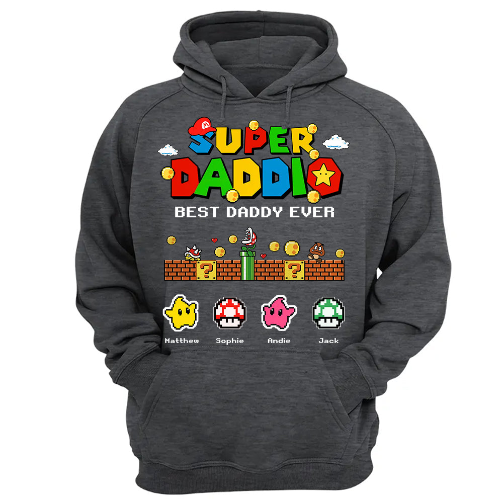 Personalized Super Daddio Shirt, Best Daddy Ever, Gift For Father's Day L0411 Hv01
