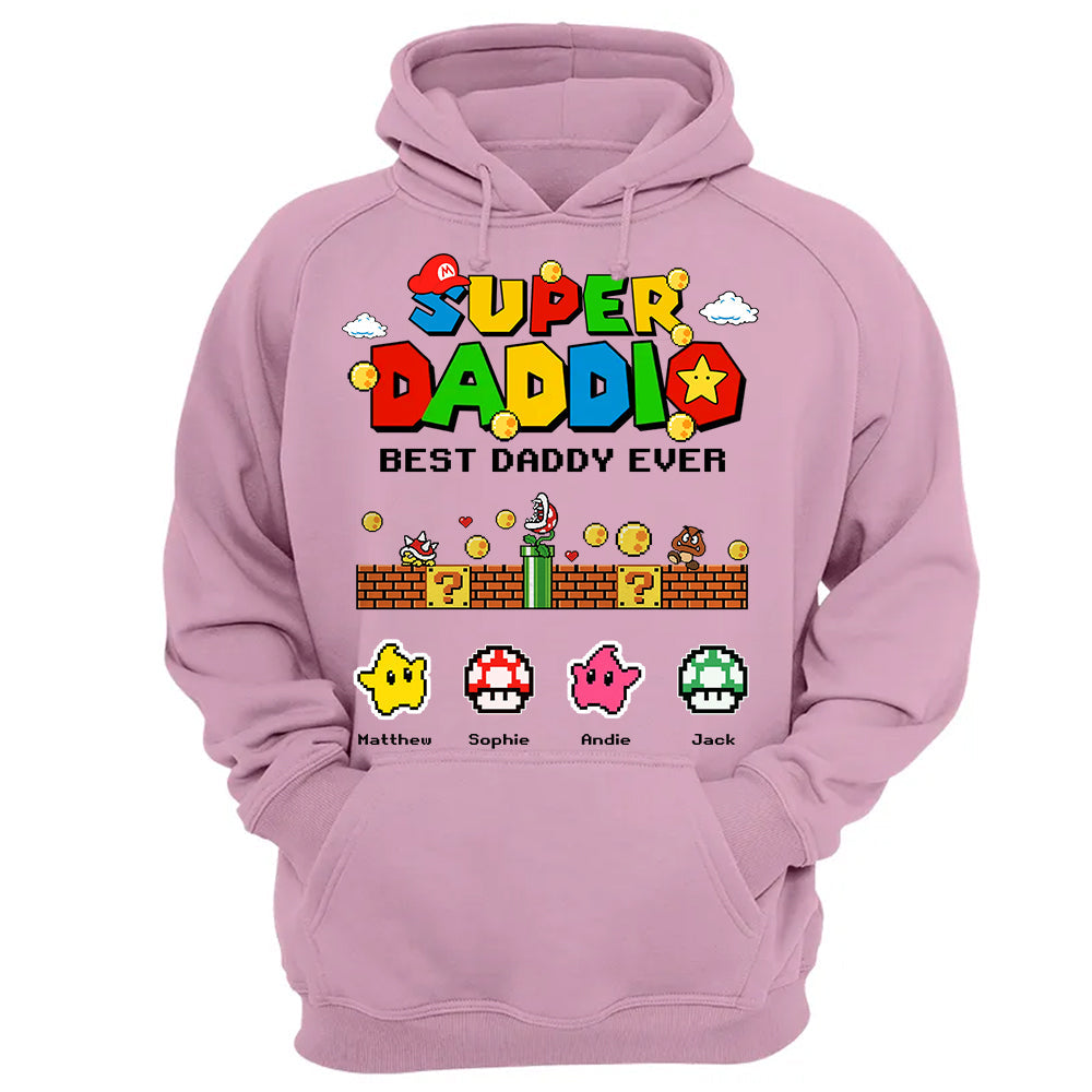 Personalized Super Daddio Shirt, Best Daddy Ever, Gift For Father's Day L0411 Hv01