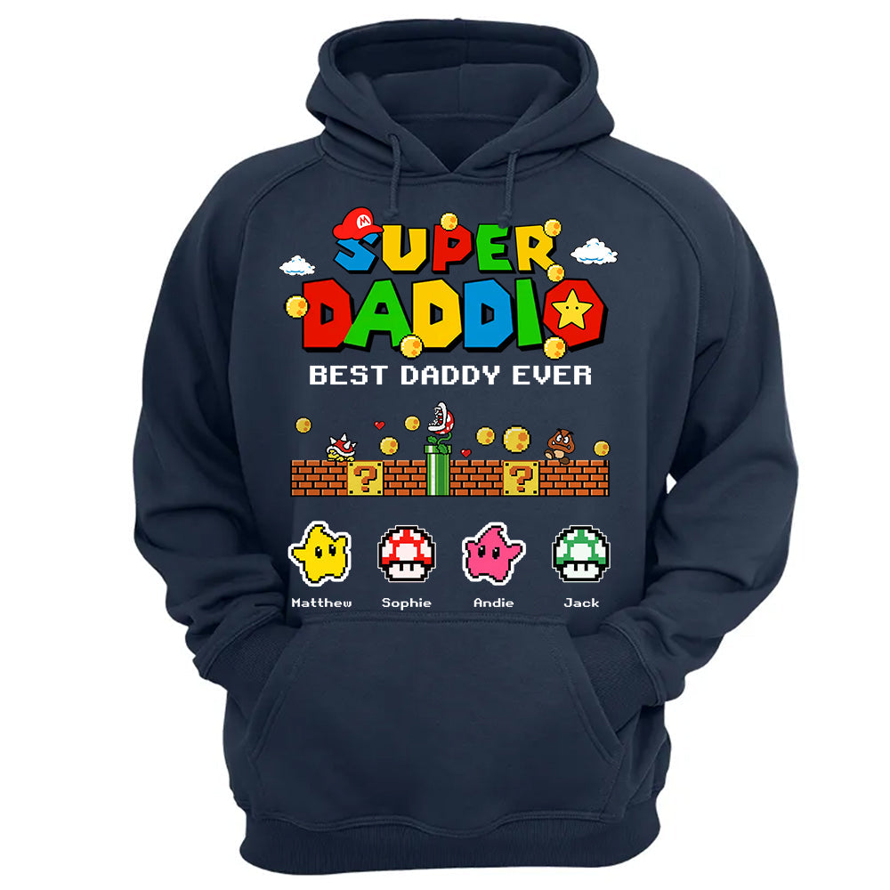 Personalized Super Daddio Shirt, Best Daddy Ever, Gift For Father's Day L0411 Hv01
