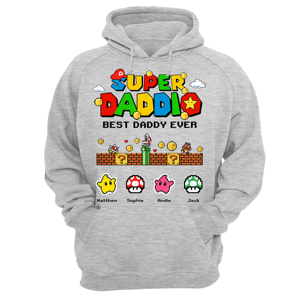 Personalized Super Daddio Shirt, Best Daddy Ever, Gift For Father's Day L0411 Hv01
