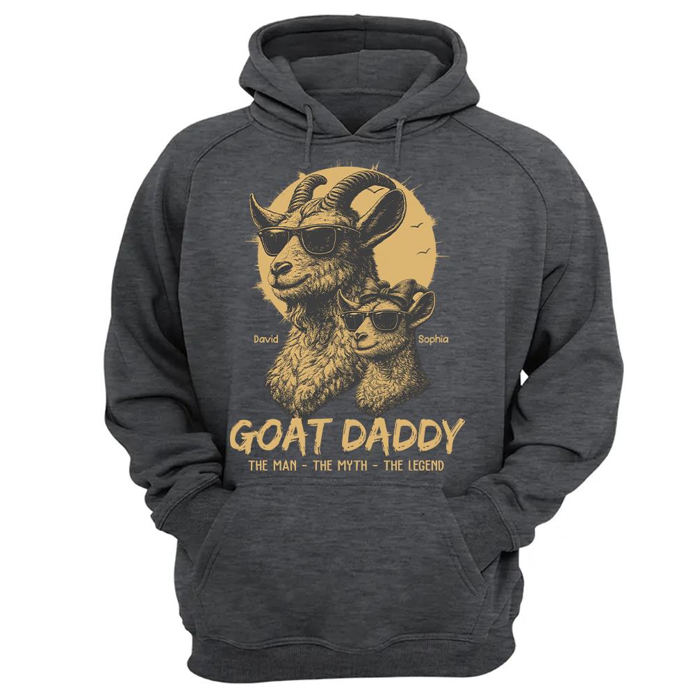 Personalized Goat Daddy Shirt, Funny Father's Day Gift For Dad L0411 Hv01