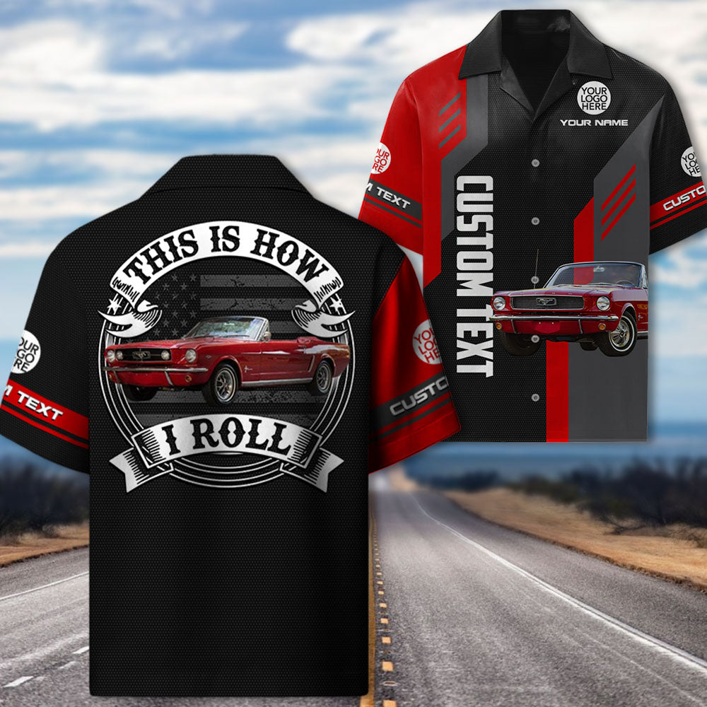 Custom Photo Car Shirt, Personalized Name Car Shirt, Gift for Father's Day A2110