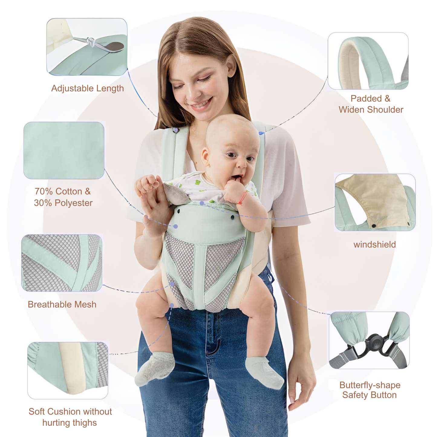 Benny Cool Active Baby Carrier