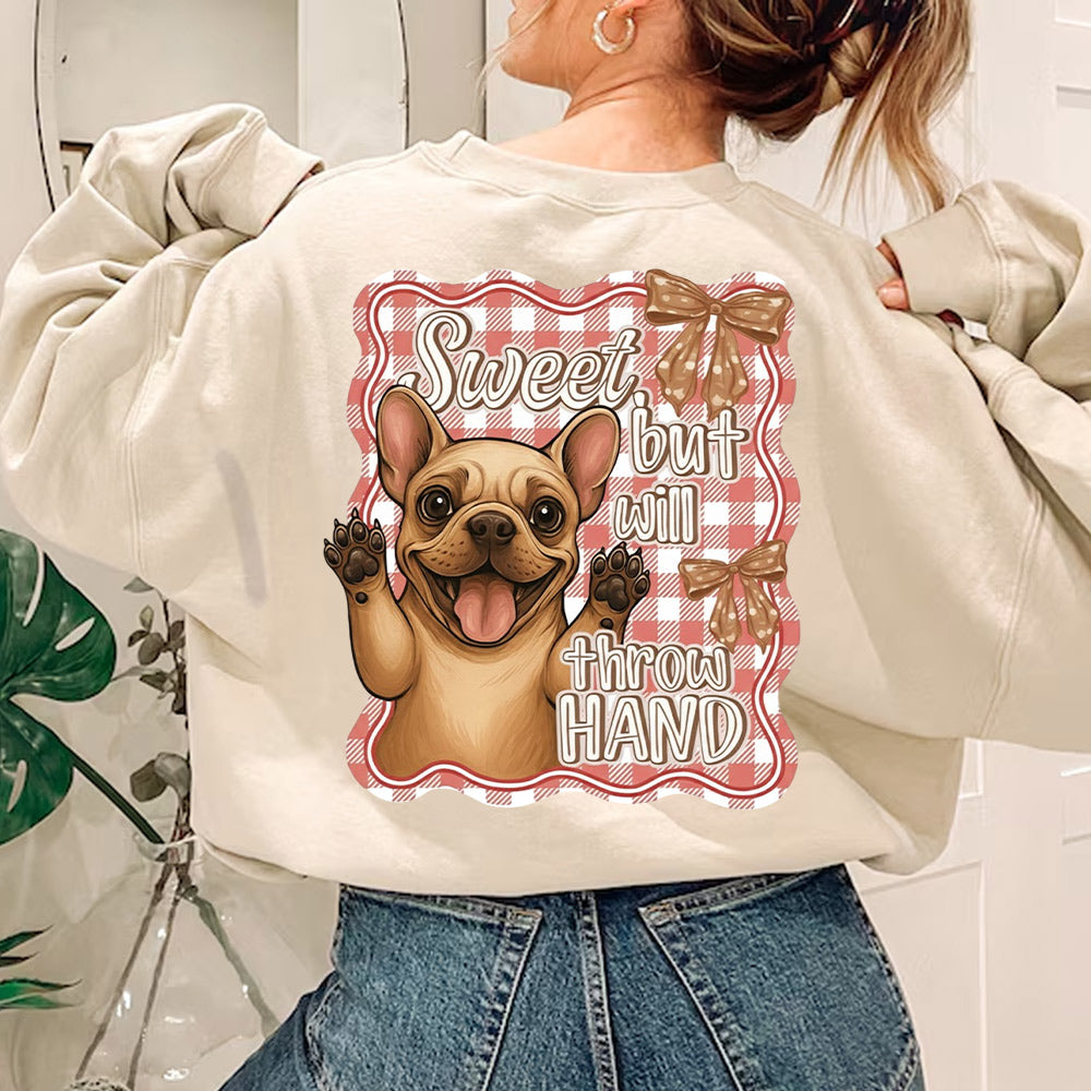 Personalized Sweet, but will throw HAND Cute Shirt For Dog Lovers Li29