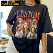 Custom Bootleg Rap Tee, Custom Your Own Bootleg Shirts, Custom Photo, Vintage Graphic 90s Tshirt, Custom Photo Shirt, Insert Your Design