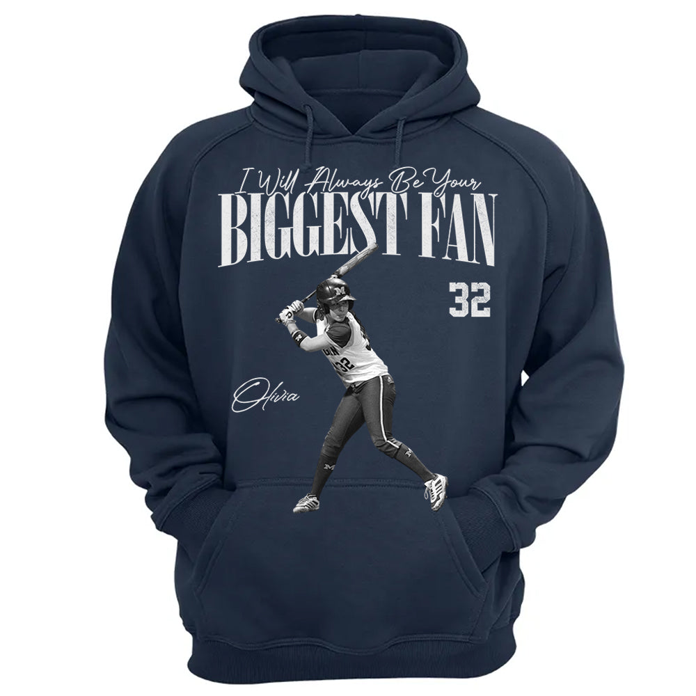 I'll Always Be Your Biggest Fan - Washed Tee Retro Bootleg Shirt For Softball Players T1807 Li29