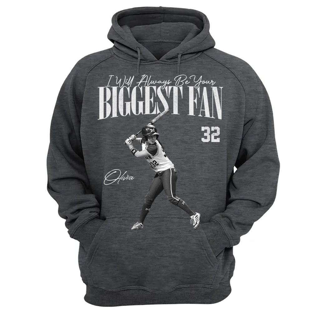 I'll Always Be Your Biggest Fan - Washed Tee Retro Bootleg Shirt For Softball Players T1807 Li29