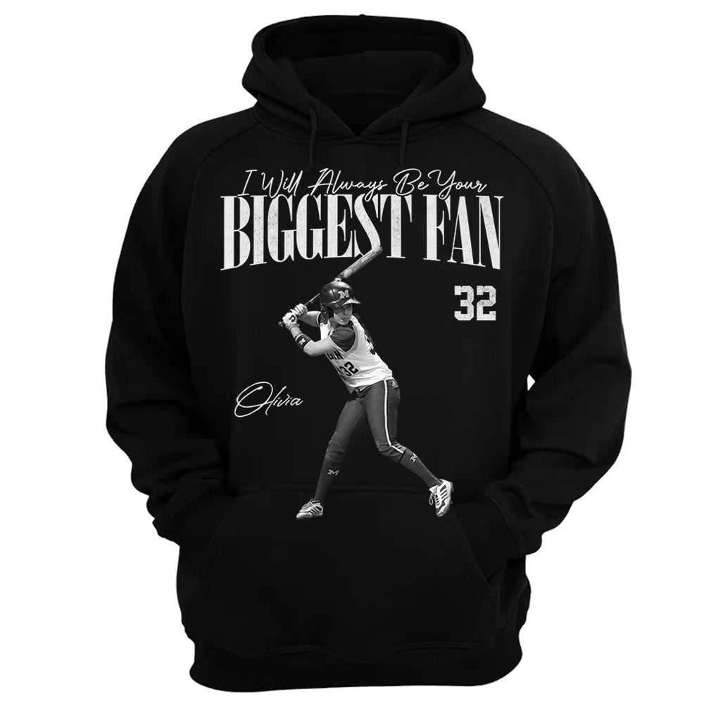 I'll Always Be Your Biggest Fan - Washed Tee Retro Bootleg Shirt For Softball Players T1807 Li29