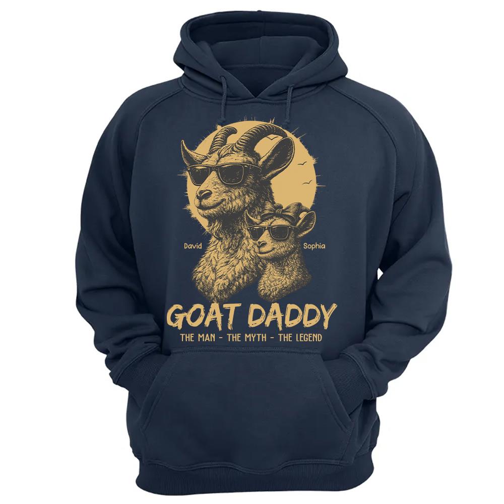 Personalized Goat Daddy Shirt, Funny Father's Day Gift For Dad L0411 Hv01
