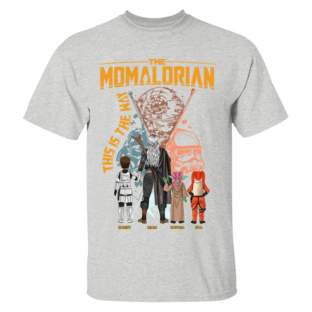 The Momalorian This Is The Way - Personalized Shirt For Mom - Mother's Day Gift 2026 Vrs2 T1807 T24