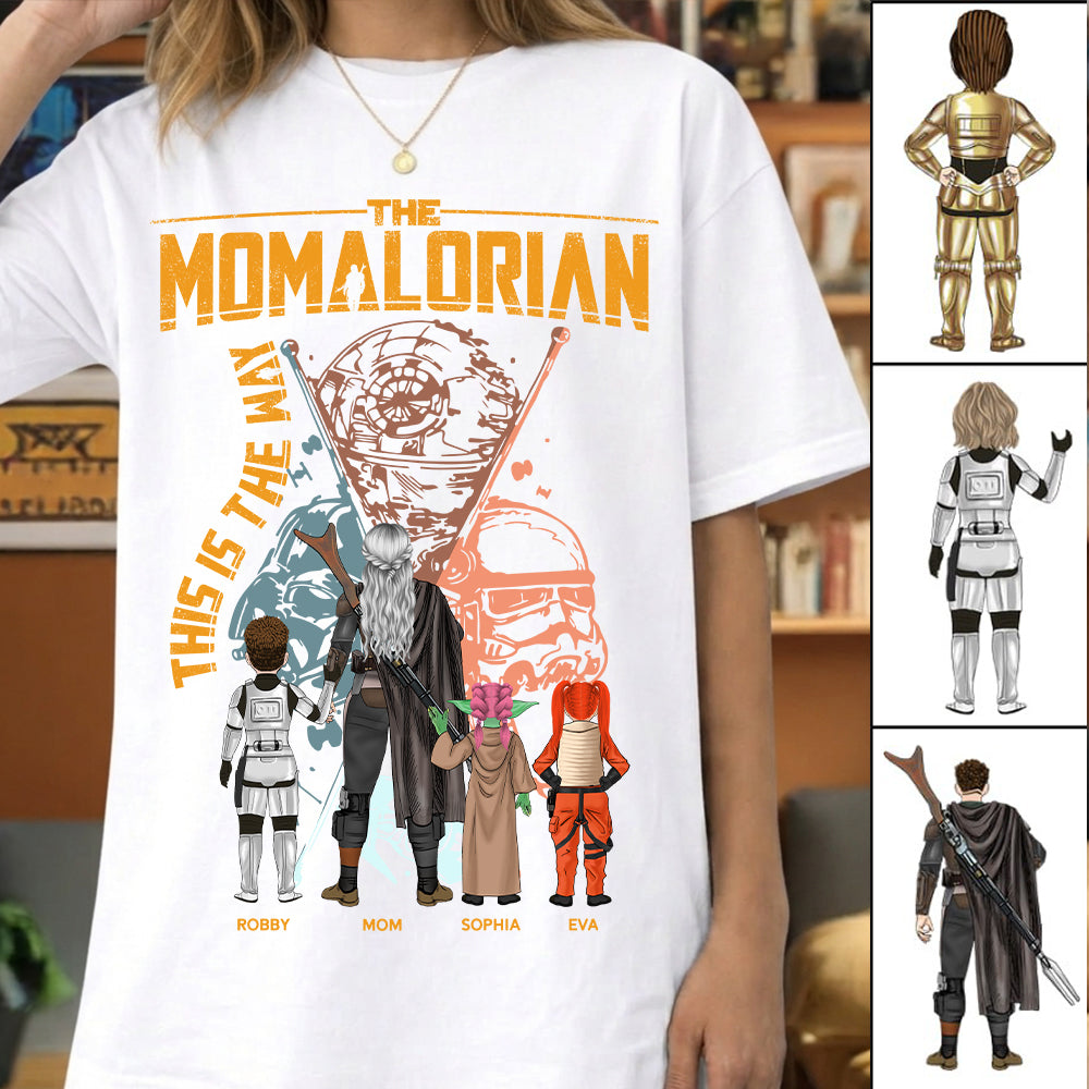 The Momalorian This Is The Way - Personalized Shirt For Mom - Mother's Day Gift 2026 Vrs2 T1807 T24