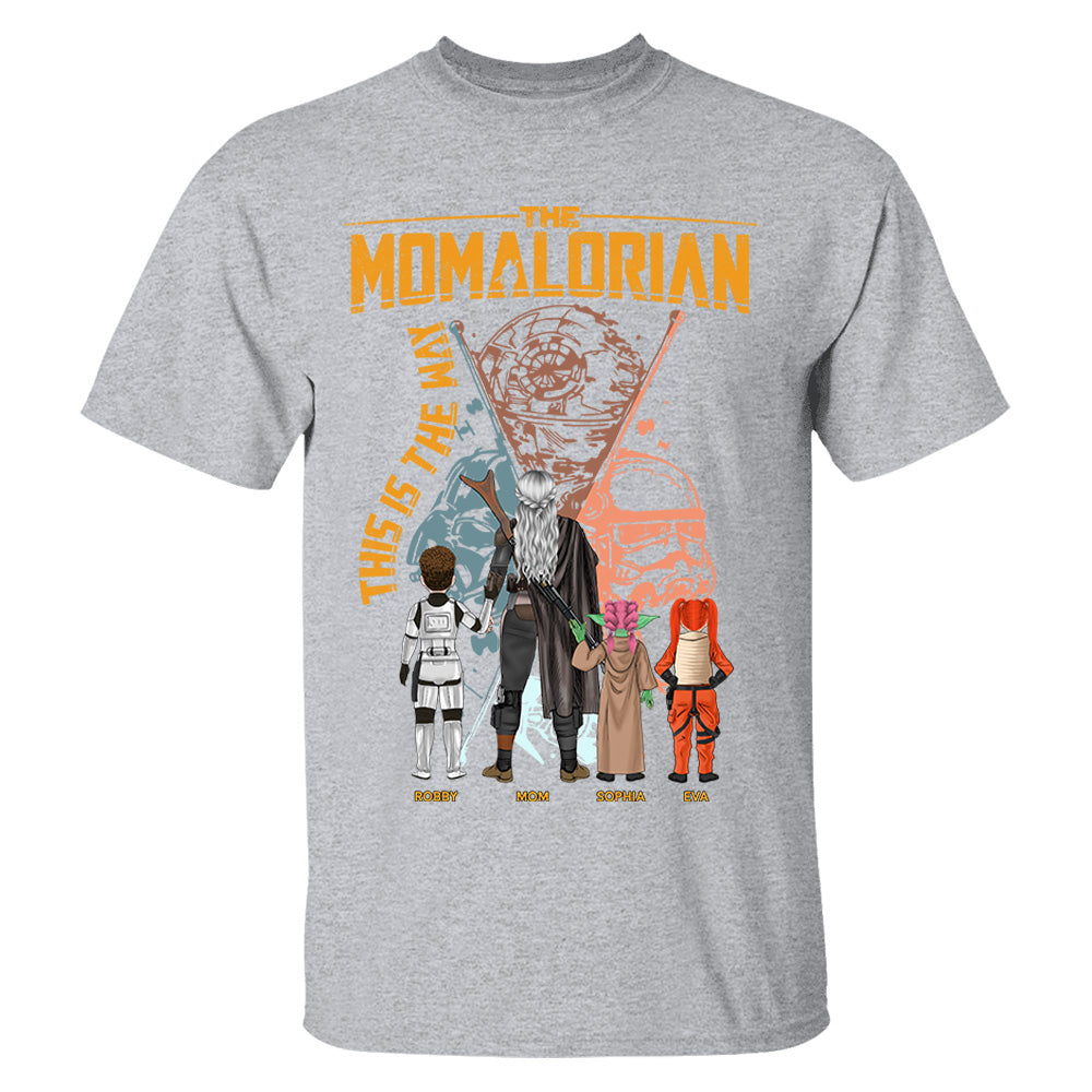 The Momalorian This Is The Way - Personalized Shirt For Mom - Mother's Day Gift 2026 Vrs2 T1807 T24