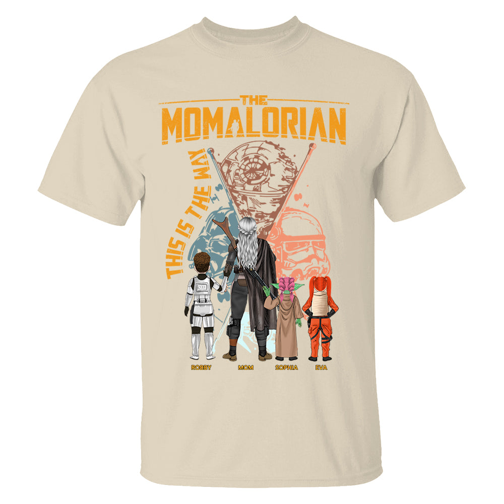 The Momalorian This Is The Way - Personalized Shirt For Mom - Mother's Day Gift 2026 Vrs2 T1807 T24