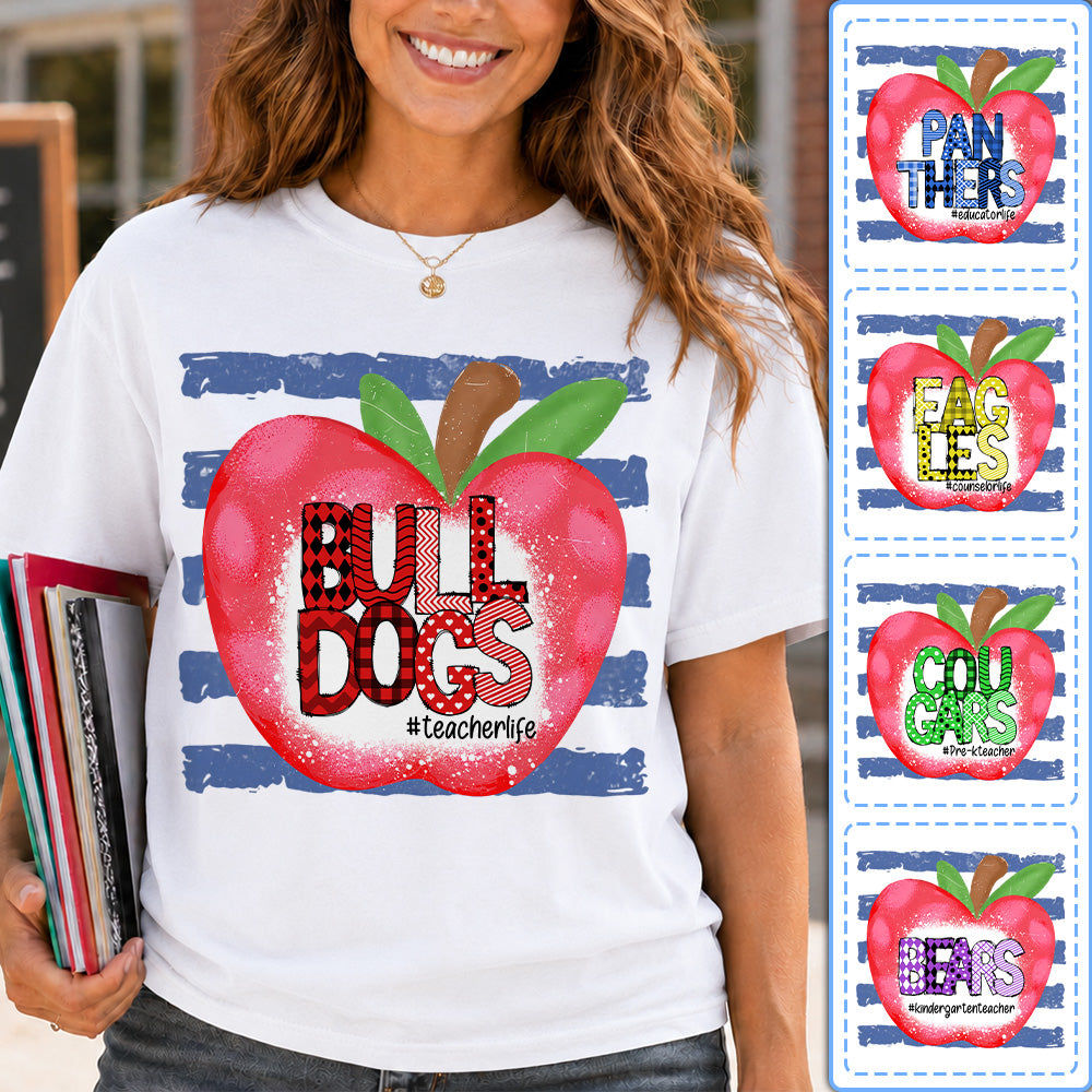 Custom School Mascot Name Shirts,  Back to School Shirt For Teacher L0411 T24