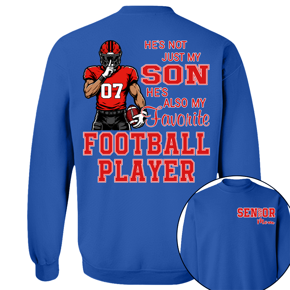Custom Senior Mom 2027 Football Player Shirt, For Football Lovers L0411 Hv01