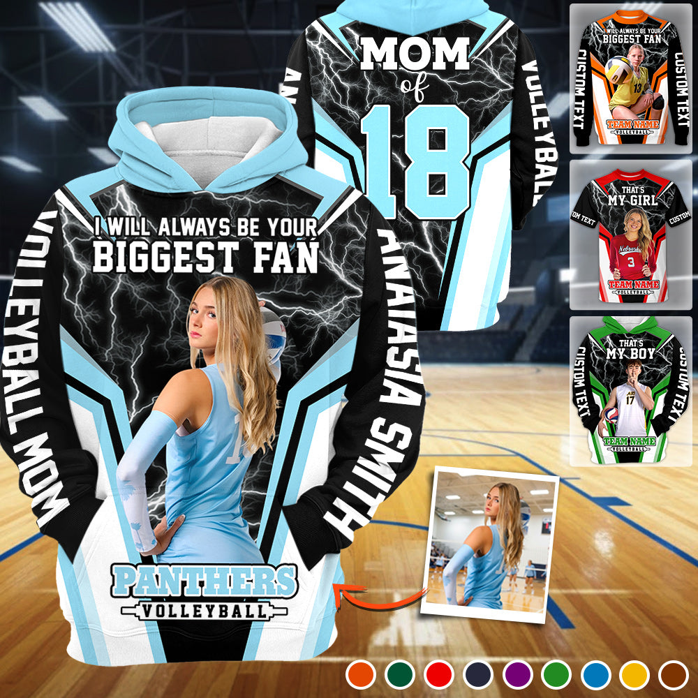 I'll Always Be Your Biggest Fan - Personalized Shirt For Volleyball Fan NA04 Li29