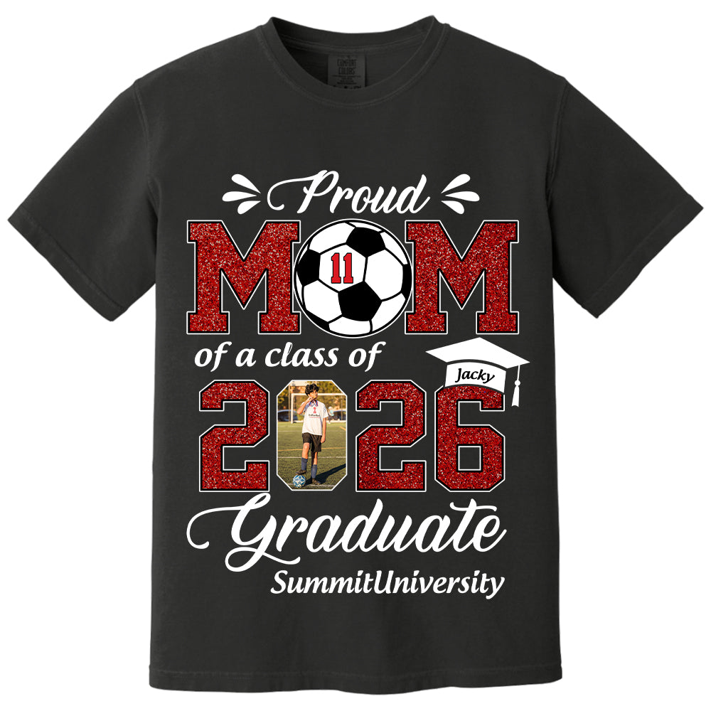 Personalized Soccer Graduation Shirt Class of 2026 Custom Senior Shirt Family Graduation Gift Soccer Senior 2026 Shirt Na02 T24