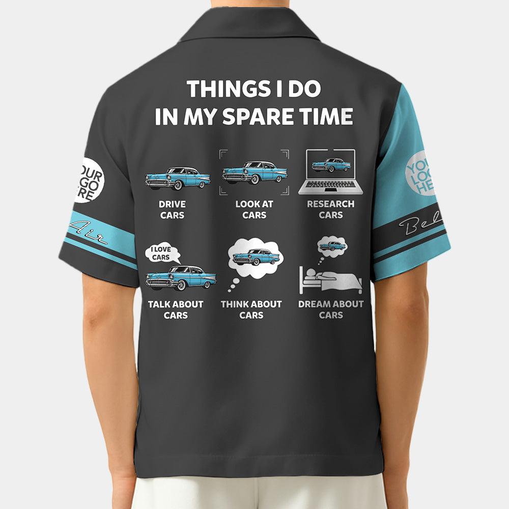 Things I Do In My Spare Time - Custom Car Photo Shirt - Personalized Gift for Father's Day, Car Lovers A2110 Hv01