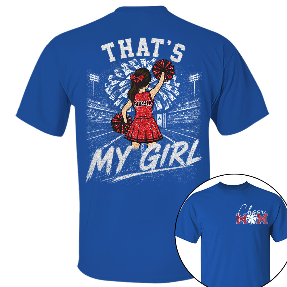 Personalized Cheer Mom Shirt, Custom Those Are My Boys T-Shirt, Team Name & Player Number Tee, Cheerleading Season Gift NA02 VH01