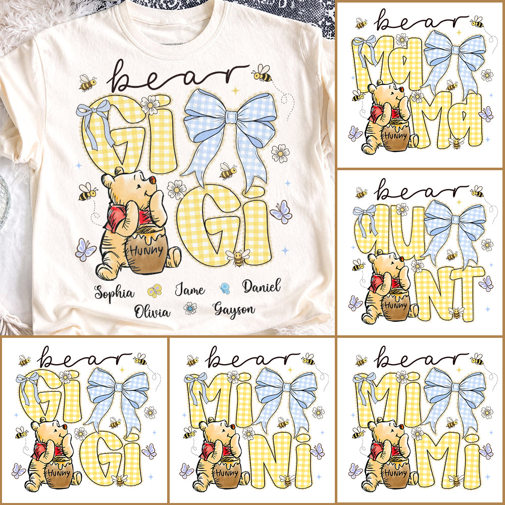 Mama Bear, Personalized Mama Bear Shirt With Bee Kids Name, Best Gift For Mom, Gift For Grandma, Gift For Mother's Day MI209 Hv01