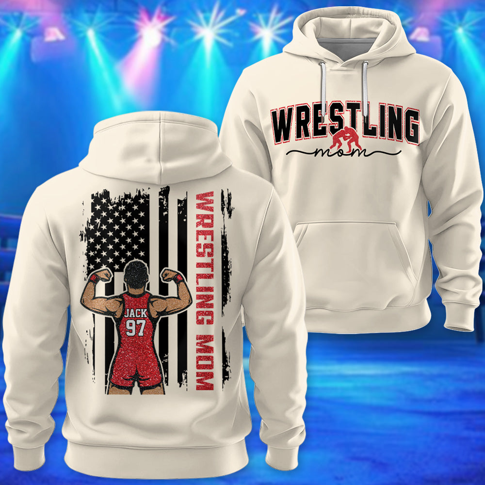 Wrestling Mom - My Heart Is On That Mat Personalized Shirt For Wrestling Family T1807