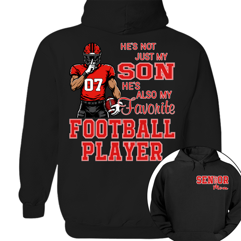 Custom Senior Mom 2027 Football Player Shirt, For Football Lovers L0411 Hv01