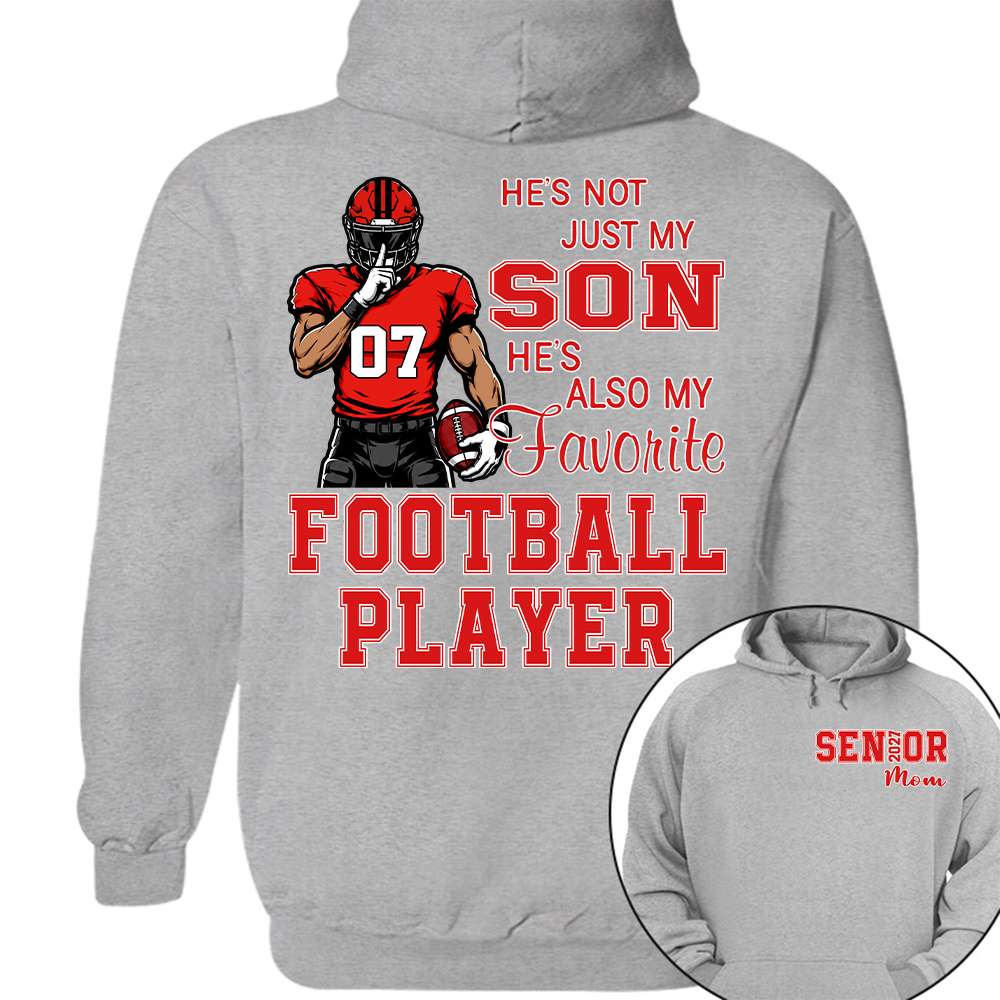 Custom Senior Mom 2027 Football Player Shirt, For Football Lovers L0411 Hv01