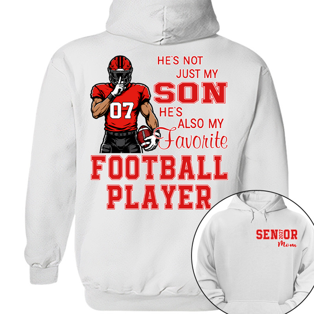 Custom Senior Mom 2027 Football Player Shirt, For Football Lovers L0411 Hv01