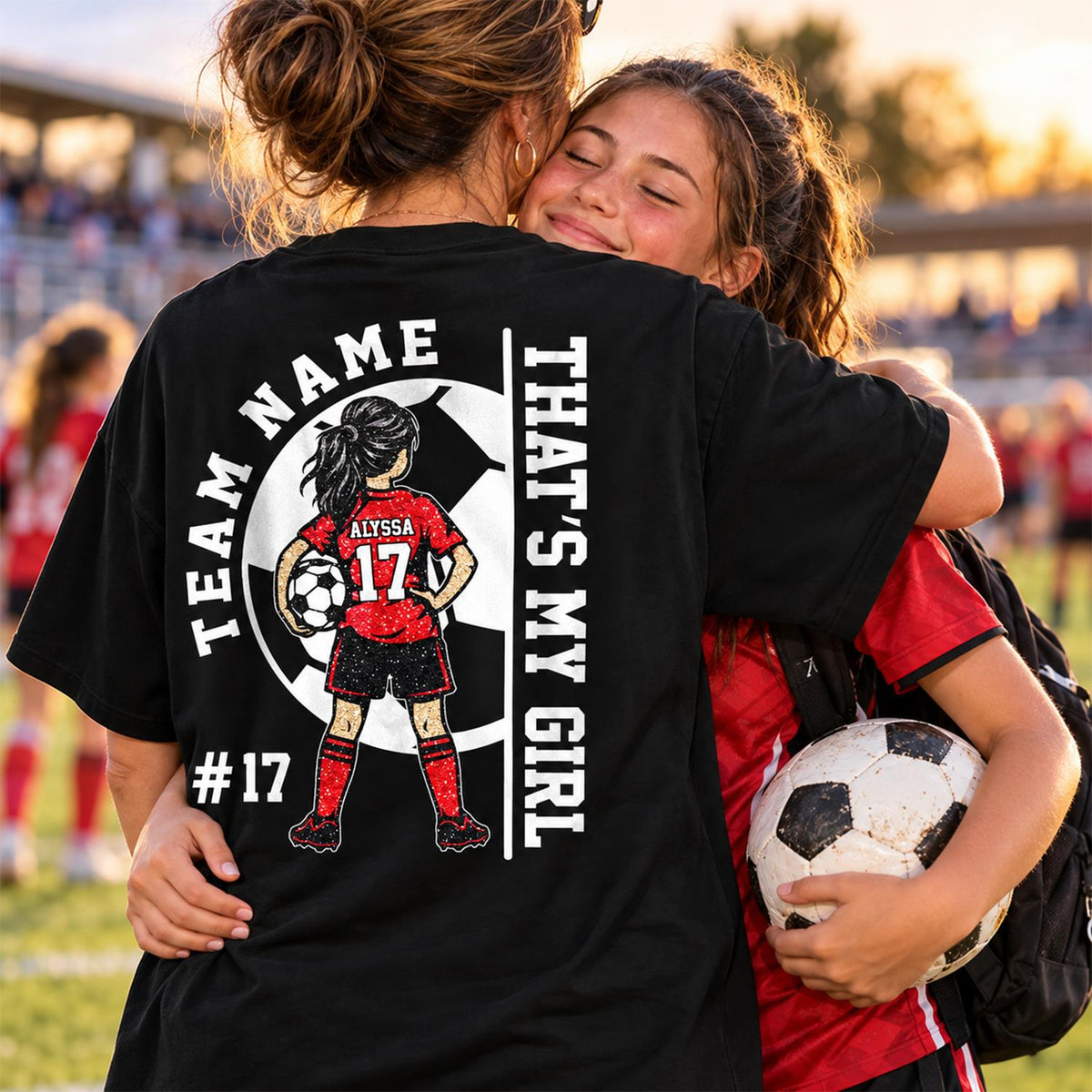 Personalized That’s My Girl Soccer Shirt, Custom Player Name & Number T-Shirt, Soccer Mom Gift Na02 Hv01 DH09
