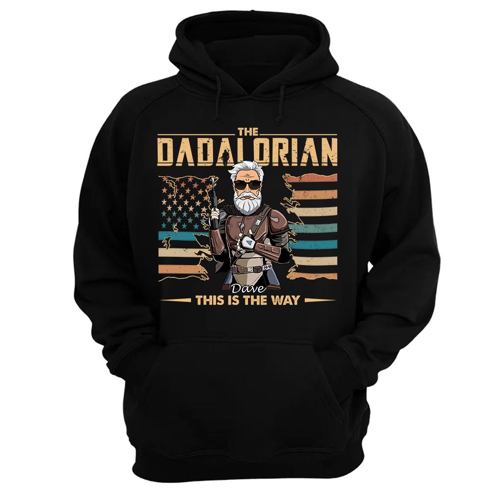The Dadalorian This Is The Way - Personalized Shirt For Dad, Grandpa, Gift For Father's Day A2110 Hv01