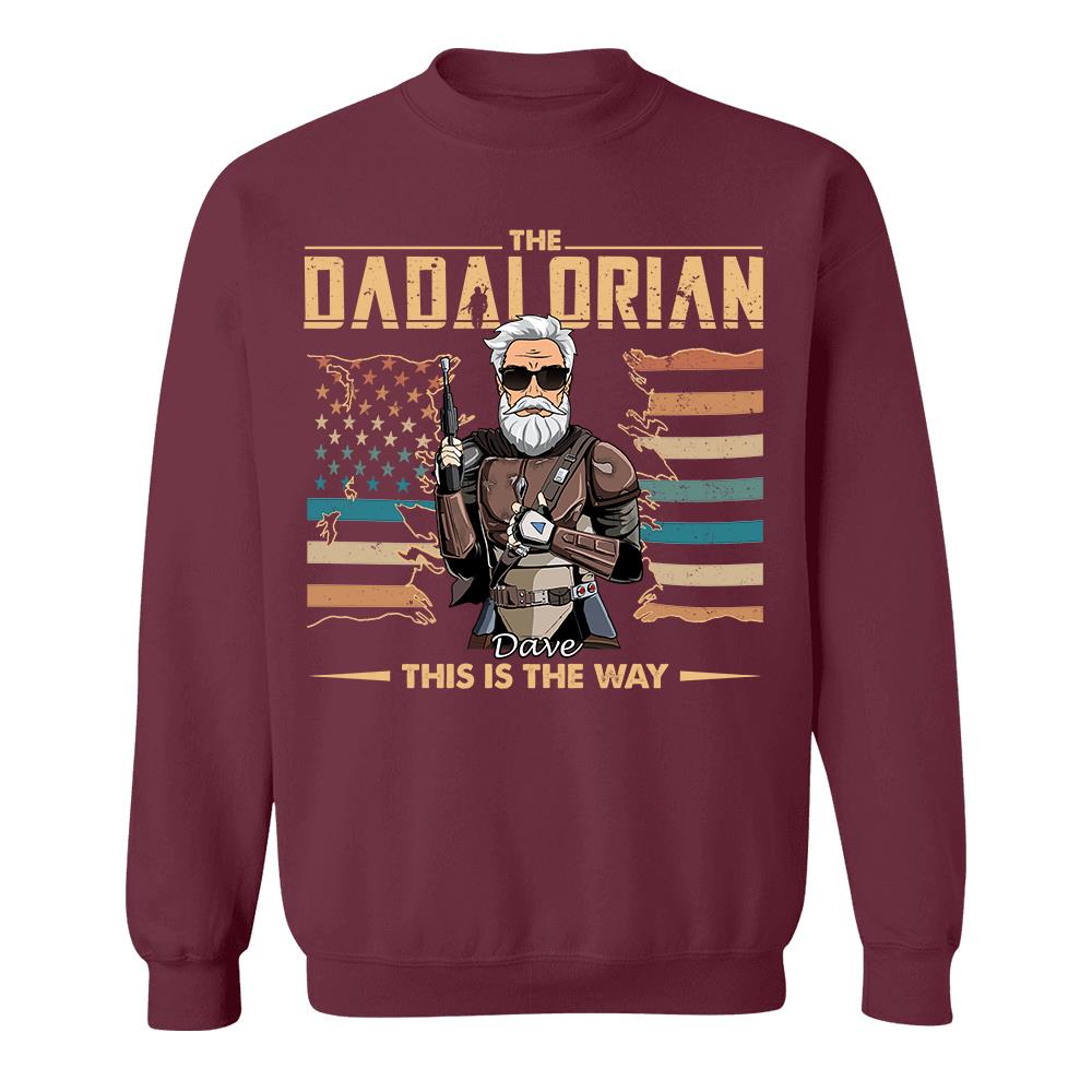 The Dadalorian This Is The Way - Personalized Shirt For Dad, Grandpa, Gift For Father's Day A2110 Hv01
