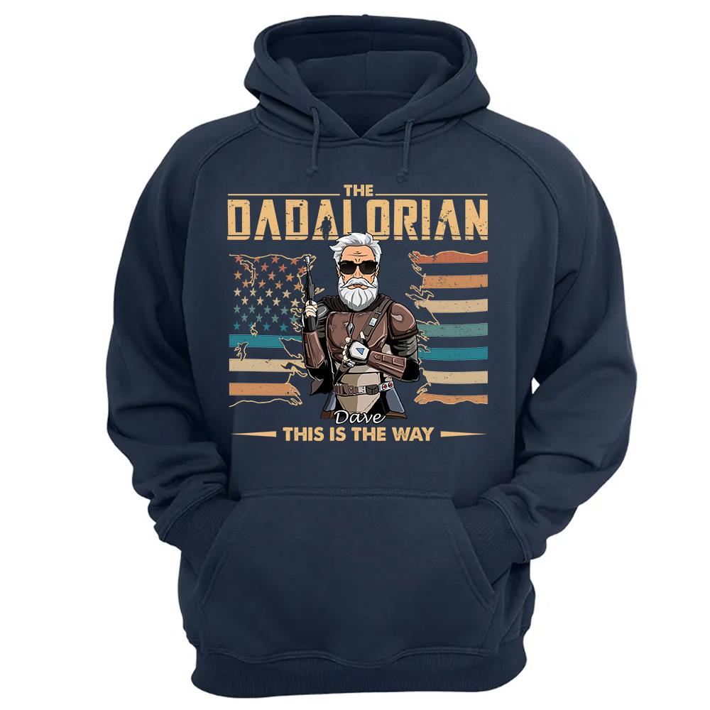 The Dadalorian This Is The Way - Personalized Shirt For Dad, Grandpa, Gift For Father's Day A2110 Hv01