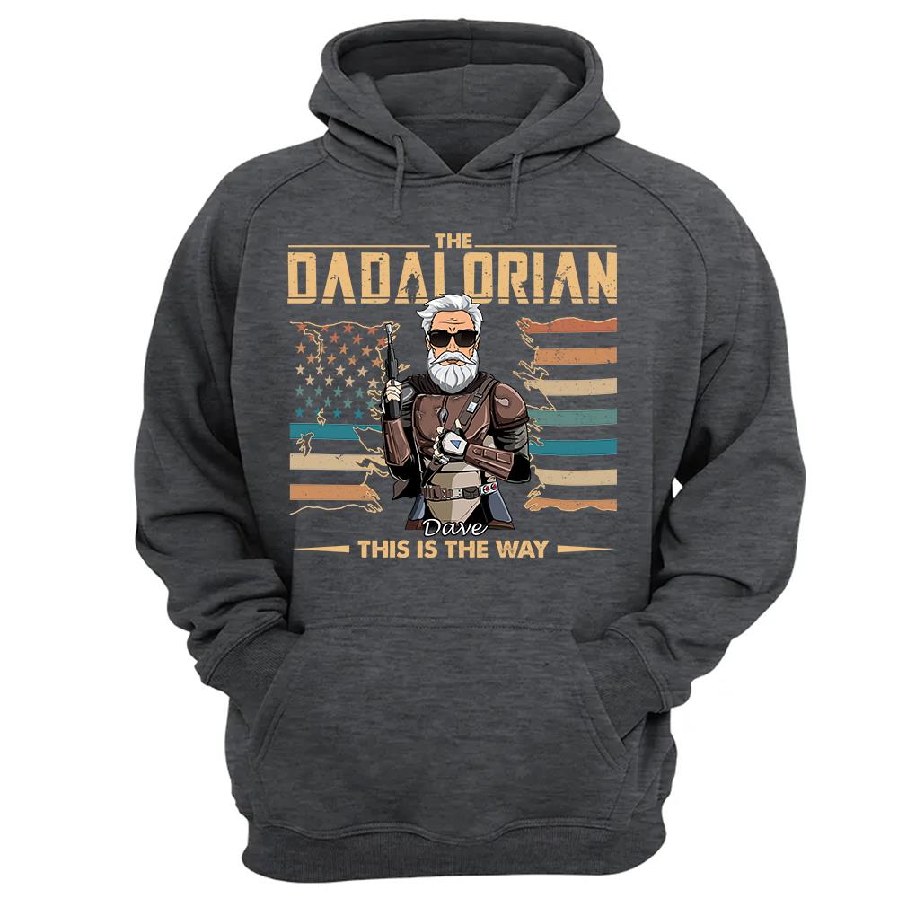 The Dadalorian This Is The Way - Personalized Shirt For Dad, Grandpa, Gift For Father's Day A2110 Hv01