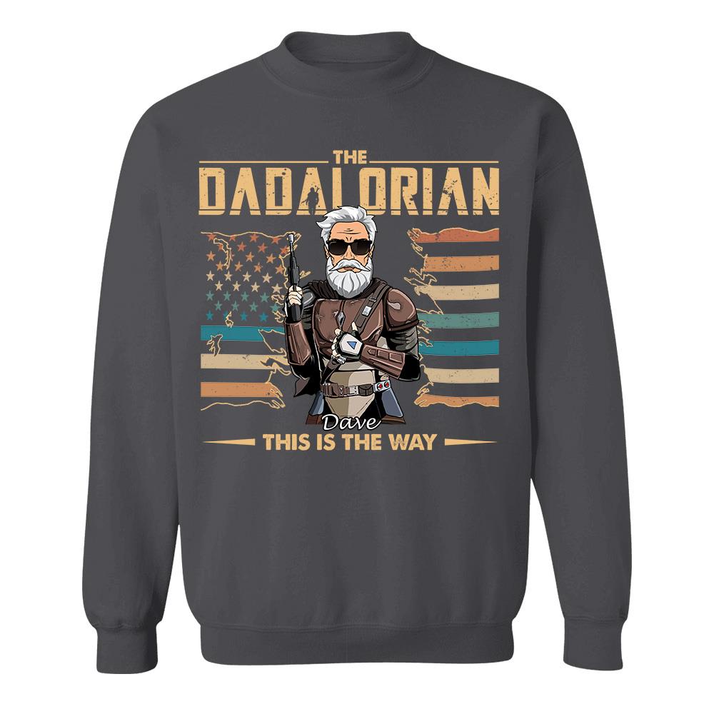 The Dadalorian This Is The Way - Personalized Shirt For Dad, Grandpa, Gift For Father's Day A2110 Hv01