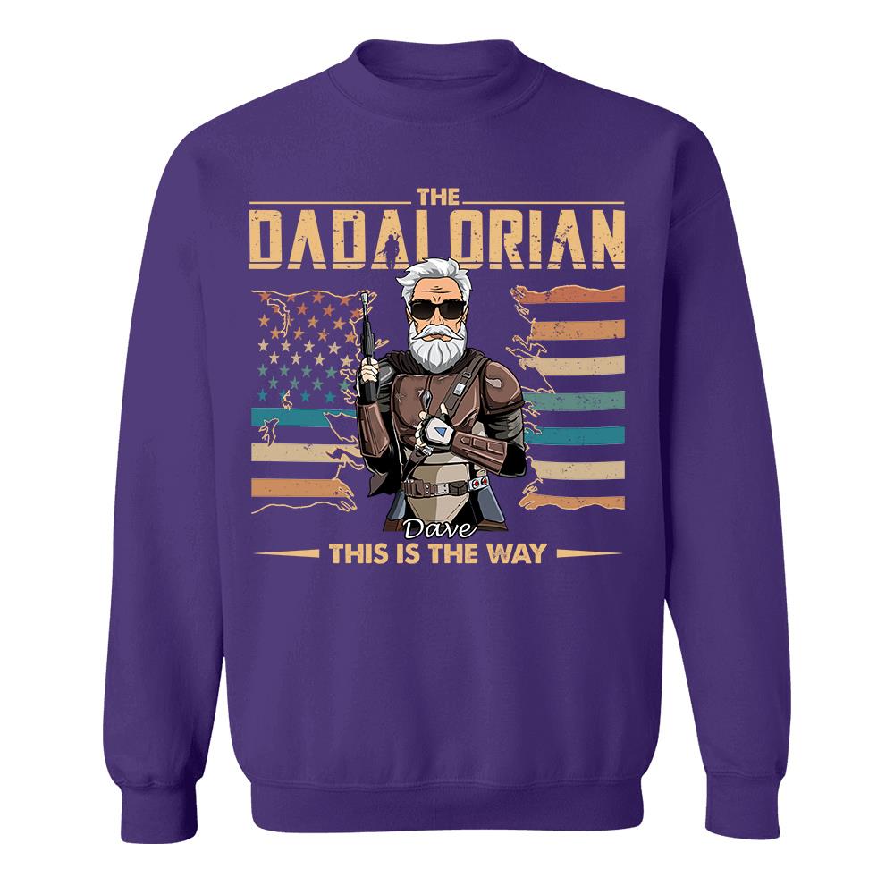 The Dadalorian This Is The Way - Personalized Shirt For Dad, Grandpa, Gift For Father's Day A2110 Hv01