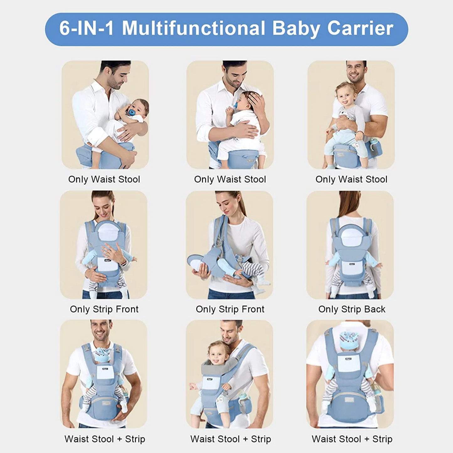 Lilac Tactical 3-in-1 Baby Carrier