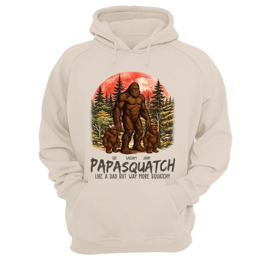 Custom Papasquatch, Like A Grandpa, Just Way More Squatchy Vintage Shirt Nh00