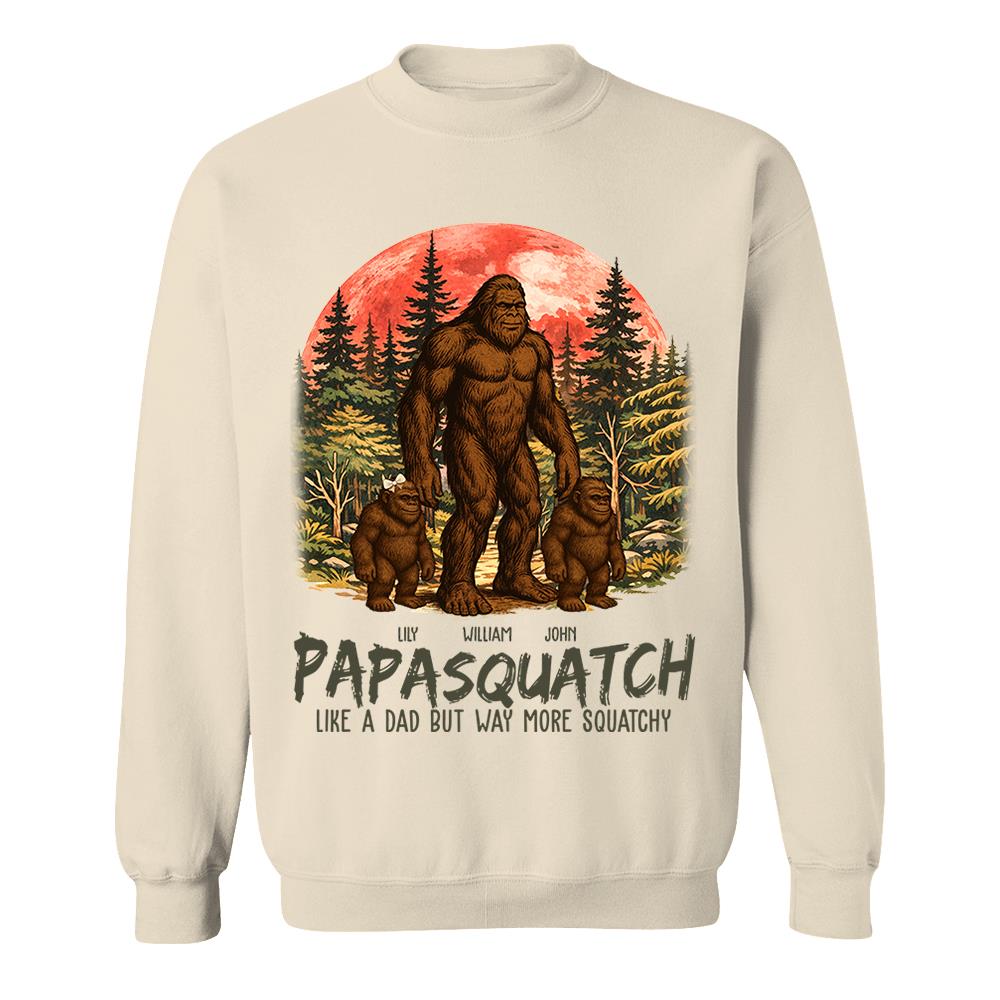 Custom Papasquatch, Like A Grandpa, Just Way More Squatchy Vintage Shirt Nh00