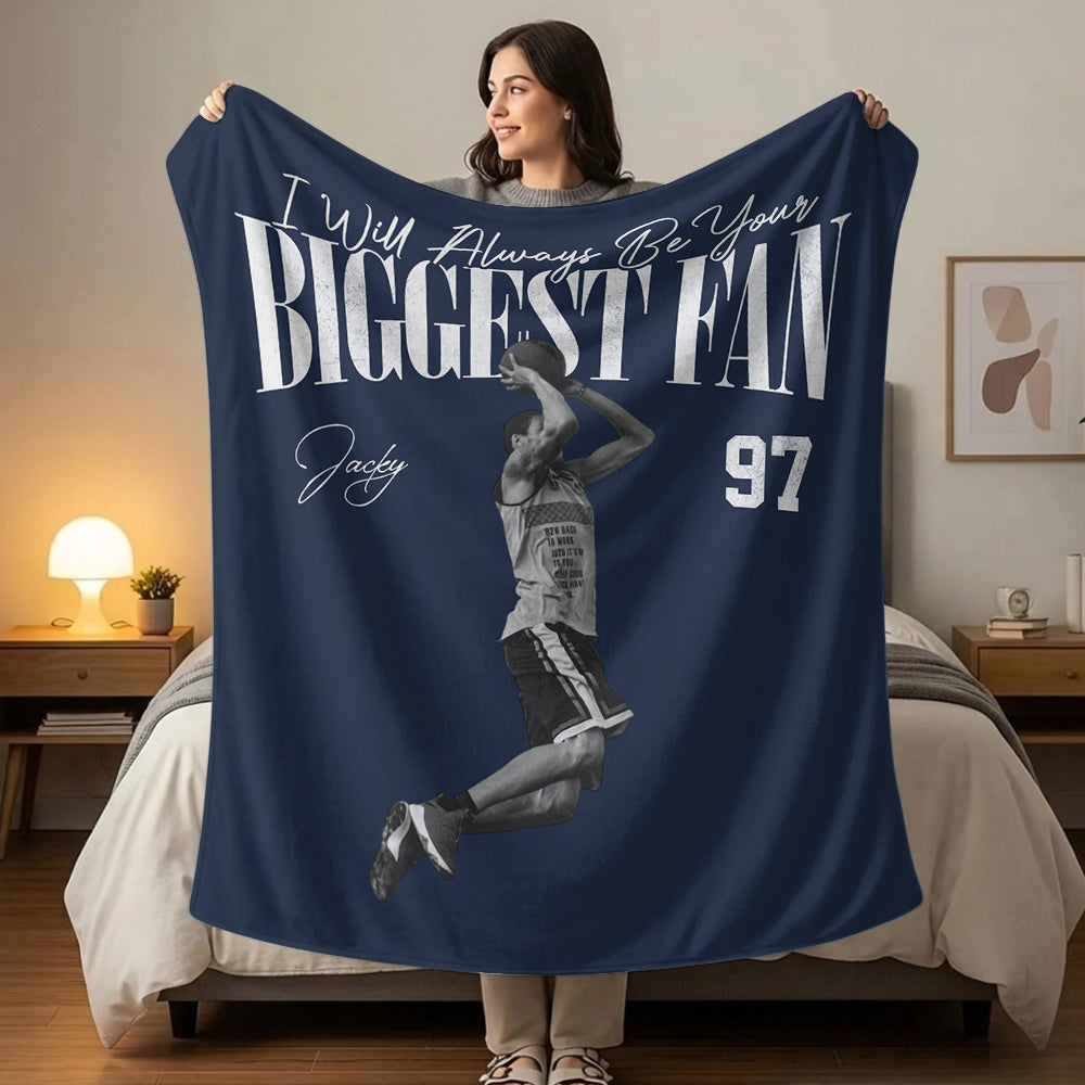 I'll Always Be Your Biggest Fan - Retro Bootleg Blanket For Basketball Players A2110