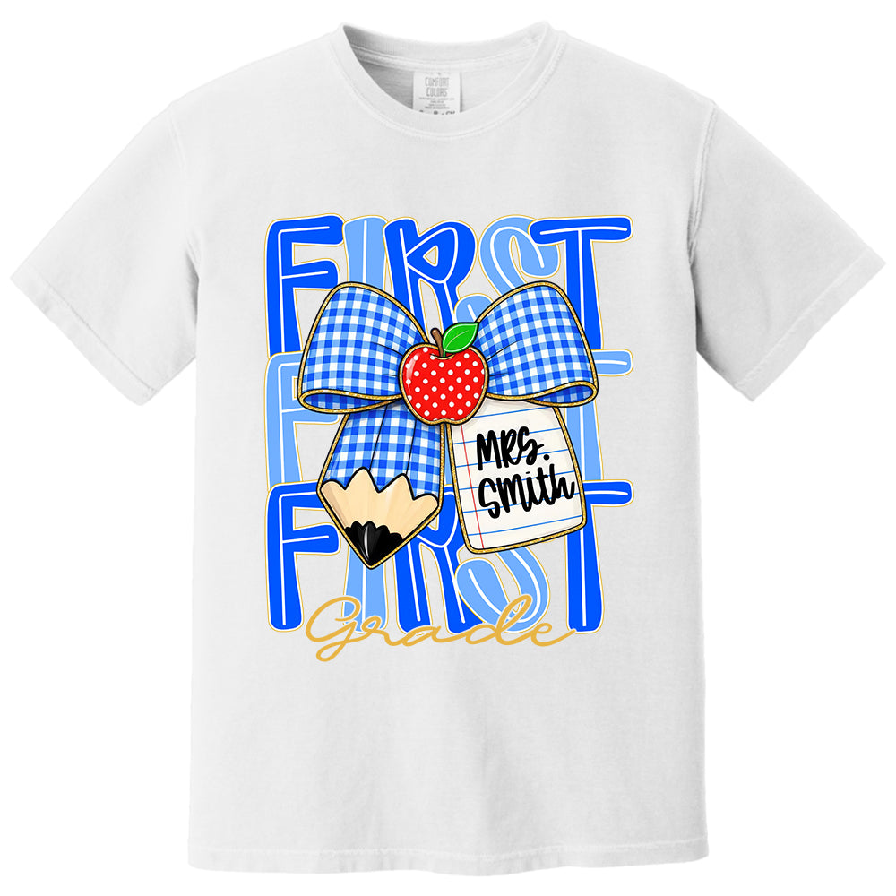 Custom Teacher Grade Shirt, Personalized Teacher Name Tee, Back To School Teacher Team Shirt T24