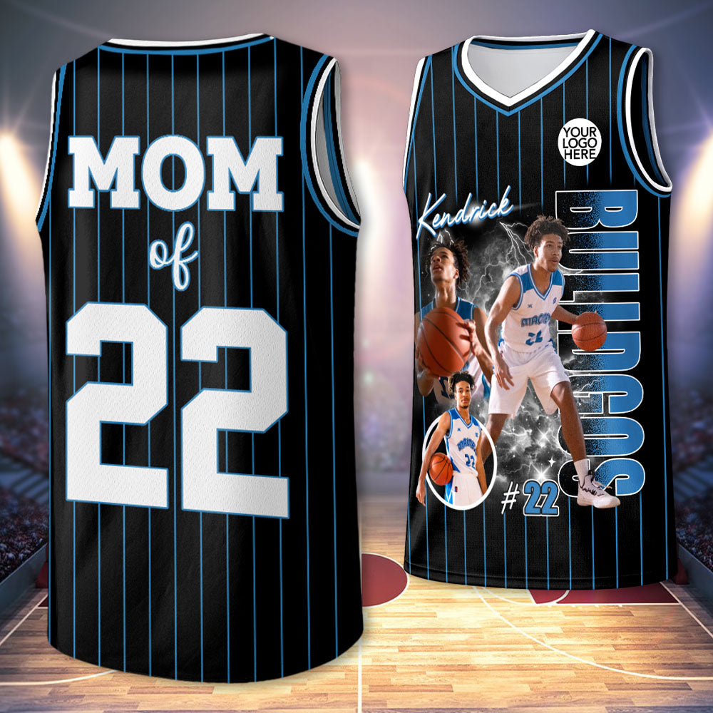 Custom Photo Basketball Player Basketball Jersey - Personalized Team Name School Name Basketball Jersey T1807