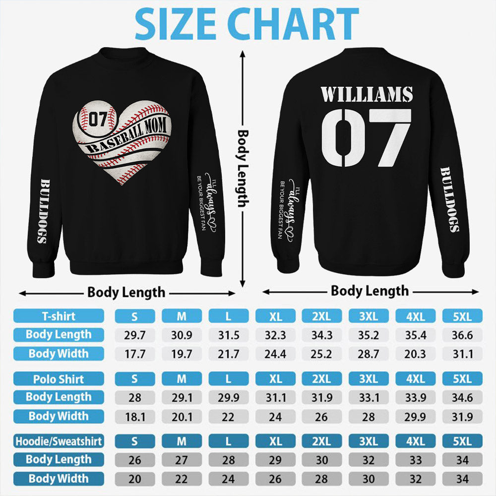 I'll Be Your Biggest Fan, Personalized Baseball Mom Shirt, Gift For Baseball Family, Baseball Lovers A2110