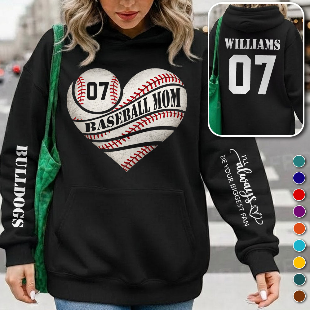 I'll Be Your Biggest Fan, Personalized Baseball Mom Shirt, Gift For Baseball Family, Baseball Lovers A2110