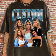 Comfort Colors Bootleg Shirts, Custom Your Own Photos, Shirt With Girlfriend Face, Custom Image Shirt,Custom Photo Vintage Graphic 90s Shirt
