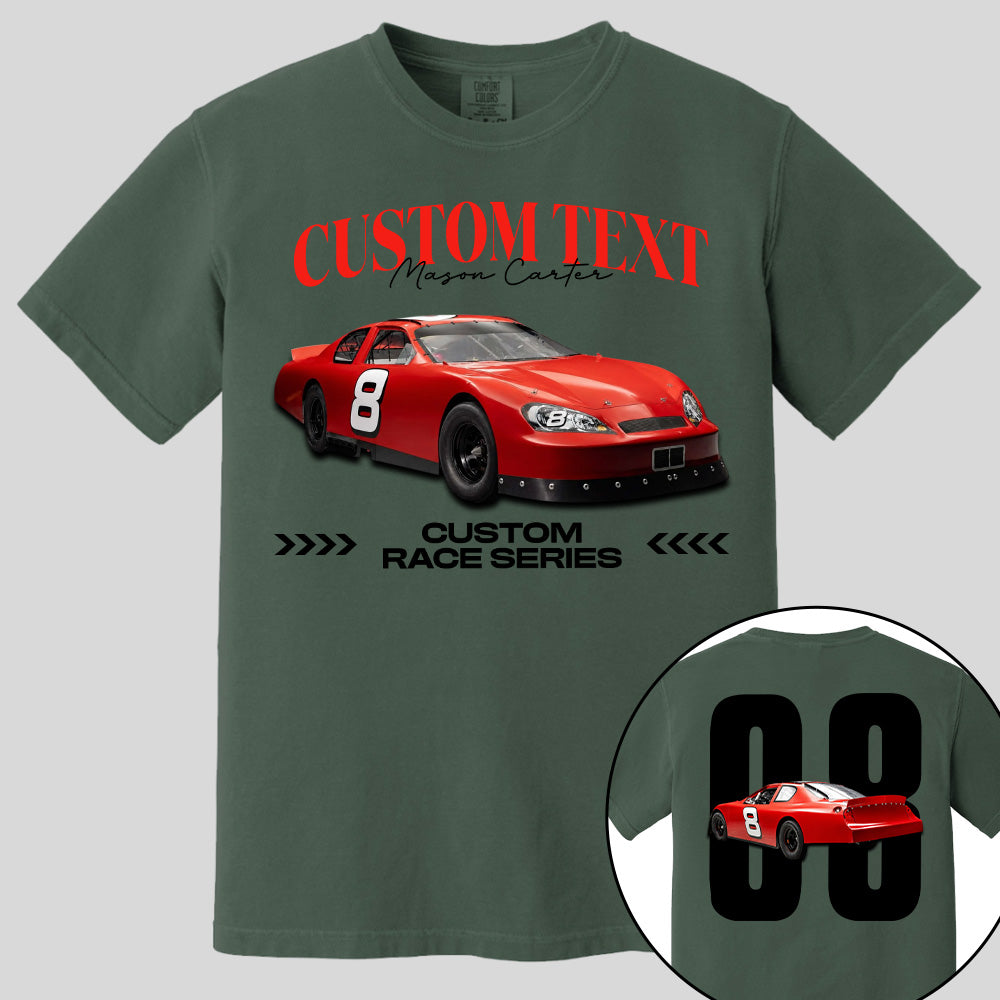 Custom Photo Race Car Shirt - Personalized Shirt For Racing Fan A2110 Pt99