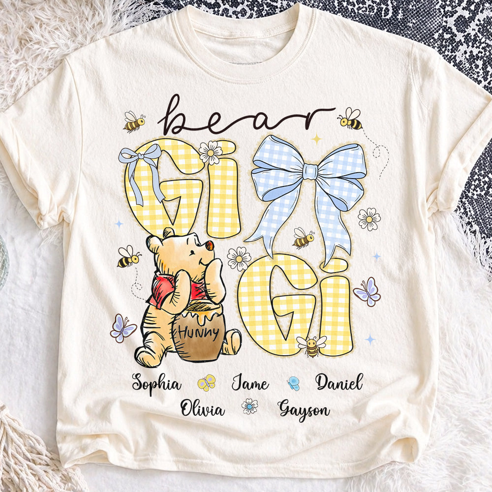 Mama Bear, Personalized Mama Bear Shirt With Bee Kids Name, Best Gift For Mom, Gift For Grandma, Gift For Mother's Day MI209 Hv01