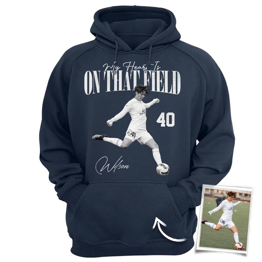 My Heart Is On That Field- Washed Tee Retro Bootleg Shirt For Soccer Vr3 Na02 Hv01