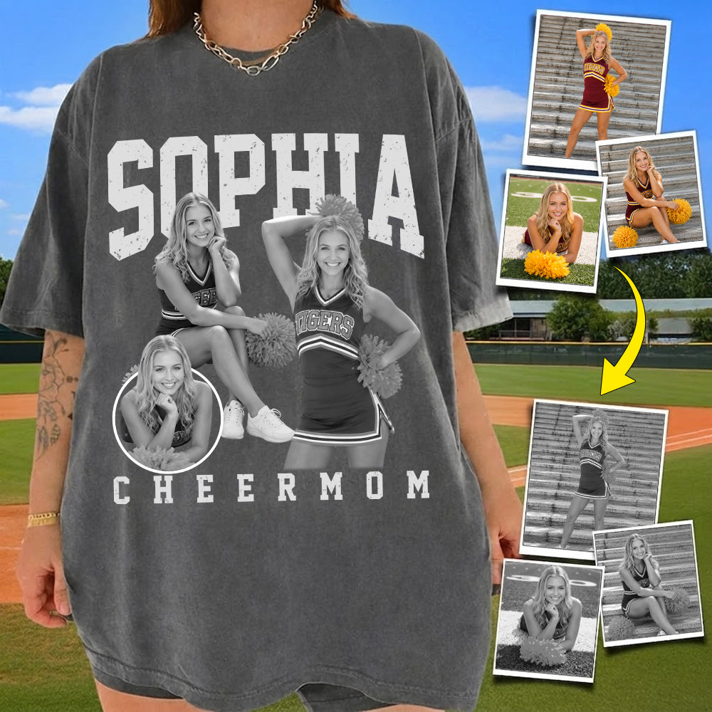 Cheerleading Lover - Personalized Vintage Washed Tee for Cheerleader Moms & Families Na02 VH01