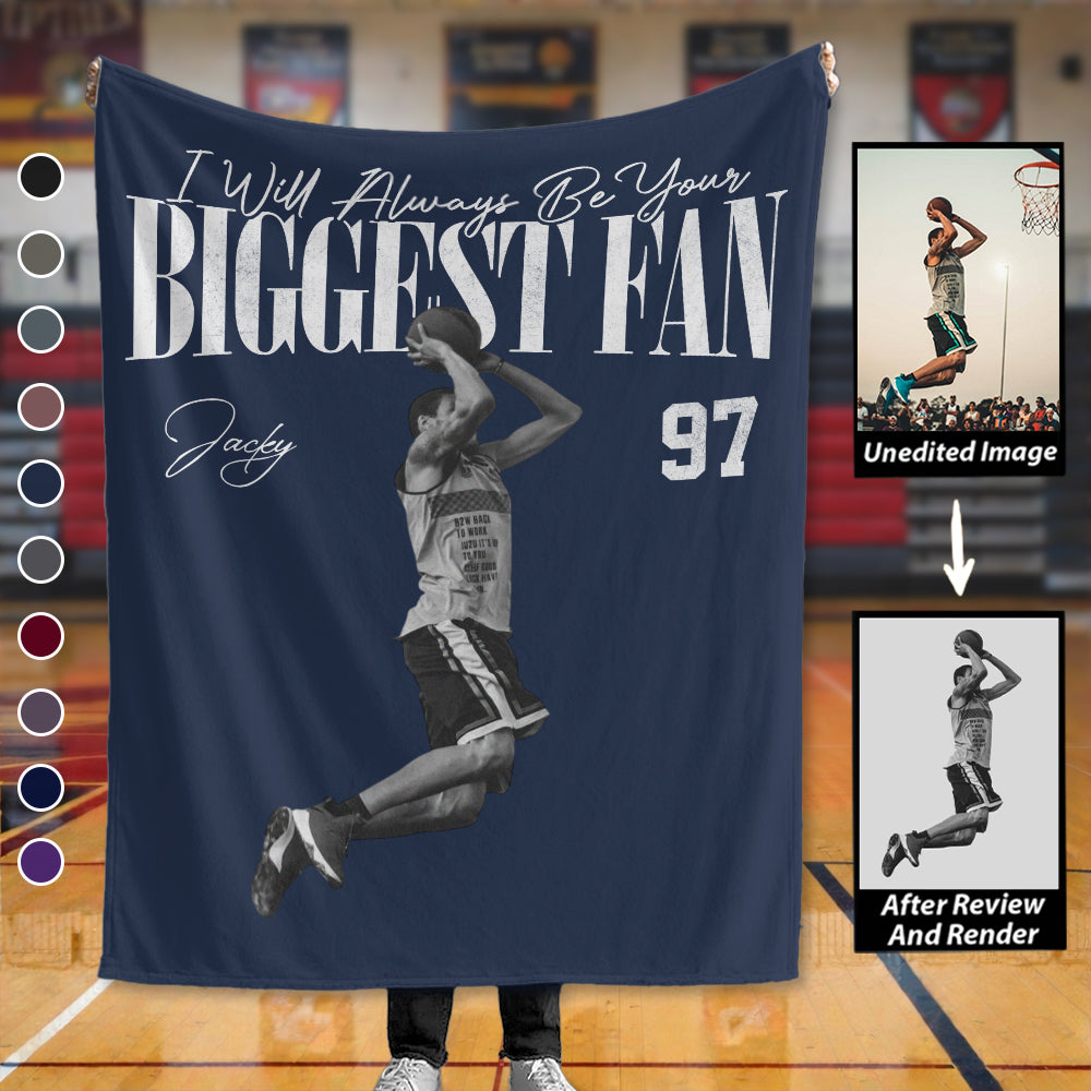 I'll Always Be Your Biggest Fan - Retro Bootleg Blanket For Basketball Players A2110