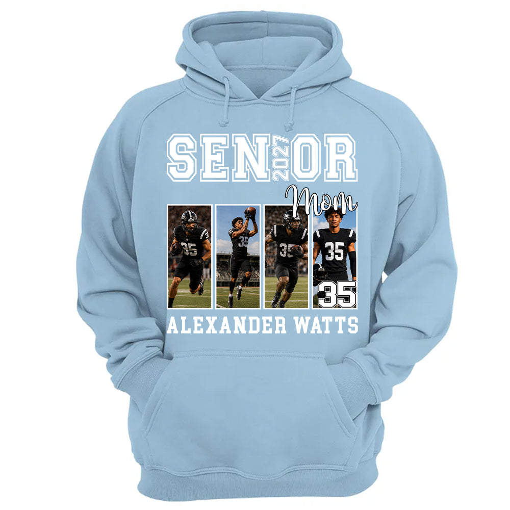 Senior Mom Custom Photo 2027 Sport Mom Shirt L0411 TH23